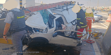 Em mais uma colisão em pedágio, duas pessoas ficam feridas na Castello Branco