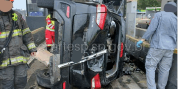 Motorista morre após bater em cabines de pedágio na Castello Branco