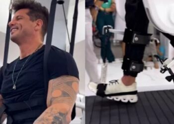 Após 14 anos, Fernando Fernandes volta a andar com ajuda da tecnologia