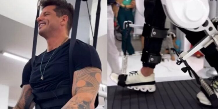 Após 14 anos, Fernando Fernandes volta a andar com ajuda da tecnologia