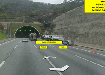 Fique atento: RodoAnel realizará obras no túnel 1 até domingo
