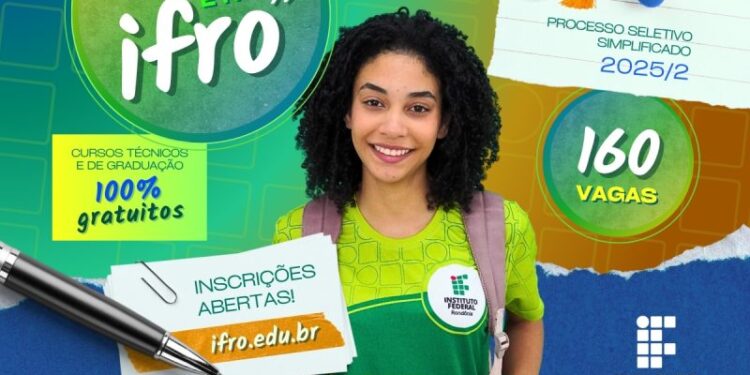 IFRO: abertas 160 vagas para cursos para quem já possui o ensino médio