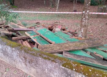 Quiosques e áreas de churrasco do Parque Cemucam são desmontados