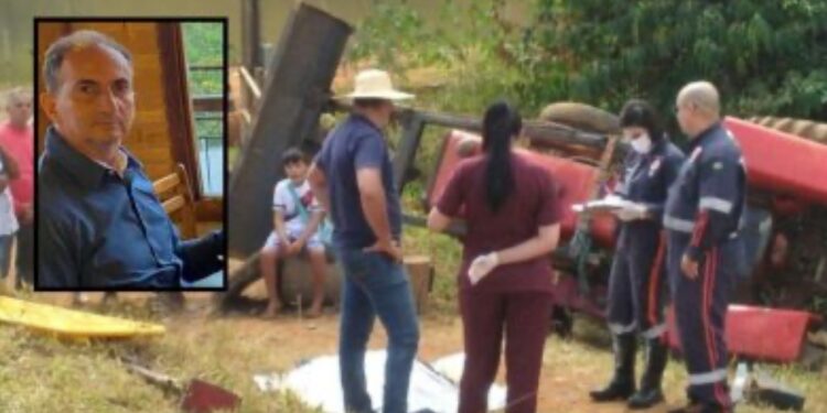 Irmão do governador de Mato Grosso morre esmagado por trator no interior de Goiás; Jamil Mendes tinha 65 anos