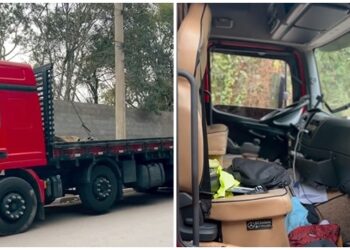 Caminhoneiro é vítima de assalto, mas consegue fugir em Vargem Grande