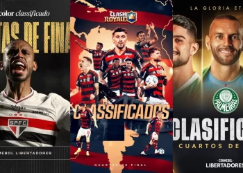 Flamengo, Palmeiras e São Paulo garantem vaga nas quartas de final da Libertadores