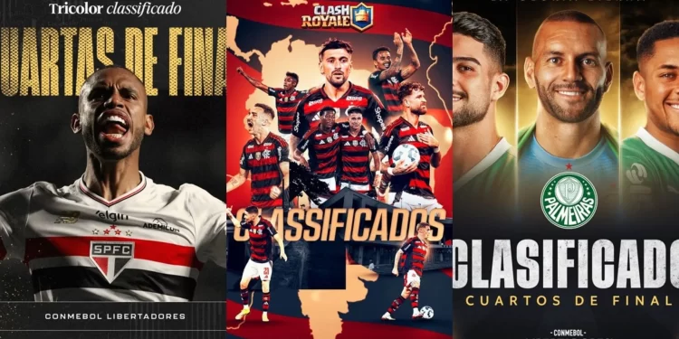 Flamengo, Palmeiras e São Paulo garantem vaga nas quartas de final da Libertadores