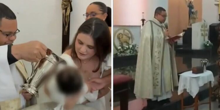 Padre se recusa a dizer nome de criança durante batizado por não considerá-lo cristão
