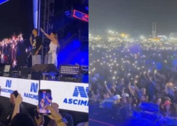 Cristãos evangelizam no palco de show de Simone Mendes: “Jesus pode te transformar”