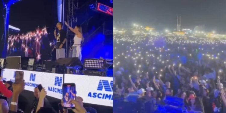 Cristãos evangelizam no palco de show de Simone Mendes: “Jesus pode te transformar”