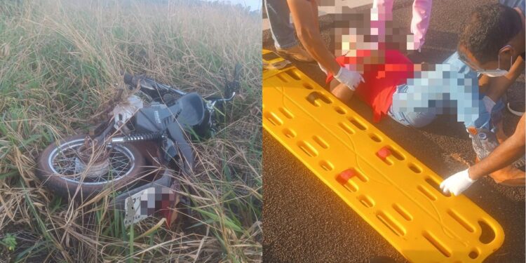 Motociclista de 31 anos sofre acidente na BR-429 entre Seringueiras e São Francisco