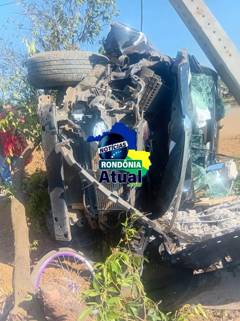 Motociclista morre em colisão com caminhonete no distrito do 5º Bec