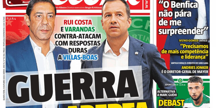 Revista de imprensa: Queixinhas abrem guerra mas Kiwior fecha os olhos