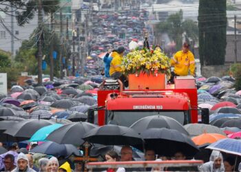 Fotos mostram como foi a maior romaria de SC em homenagem a Nossa Senhora Aparecida