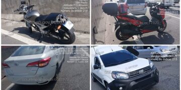 Após duas colisões, motoqueiro morre em acidente em rodovia da região