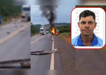 Vídeo – Acidente envolvendo caminhonete e dois caminhões na BR-364 mata Mizael de Souza Silva, de 42 anos