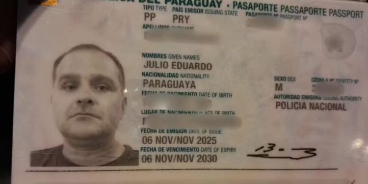 Silvinei Vasques usou passaporte paraguaio com nome de “Julio Eduardo” para tentar fugir