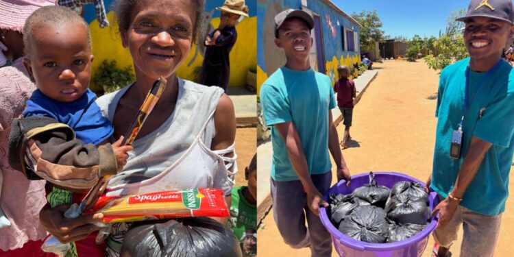 Missão dá 2 toneladas de arroz como presente de Natal à famílias em Madagascar