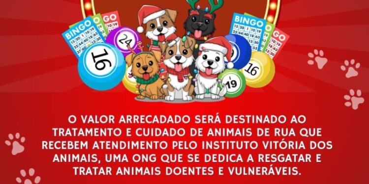 Amanhã tem Bingo Beneficente do Instituto Vitória dos Animais