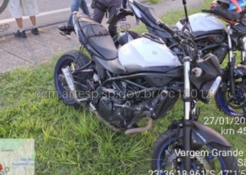 Grave acidente deixa motoqueiro ferido em Vargem Grande Paulista