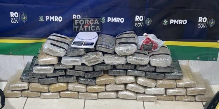 Força Tática retira de circulação cerca de 57 kg de maconha