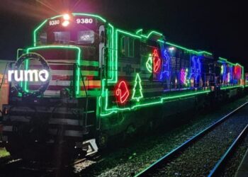 Caucaia do Alto vai receber o trem iluminado de Natal do Grupo Rumo