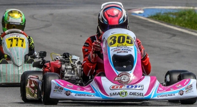 Jovem piloto de 13 anos, Marcella Assumpção disputa pela primeira vez as 500 Milhas de Cotia