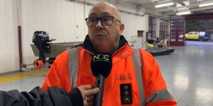 “Estamos agora com tranquilidade, a ver baixar o nível das águas do rio Mondego”