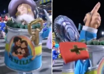 Bíblia e evangélicos são alvos de deboche em desfile de Carnaval no Rio