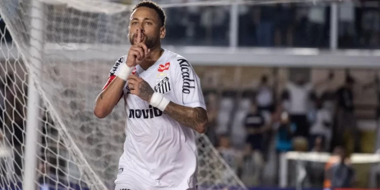 Neymar se envolve em confusão com jogador do Vasco em vitória do Santos