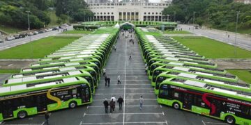 Cidade de São Paulo recebe mais 110 ônibus elétricos