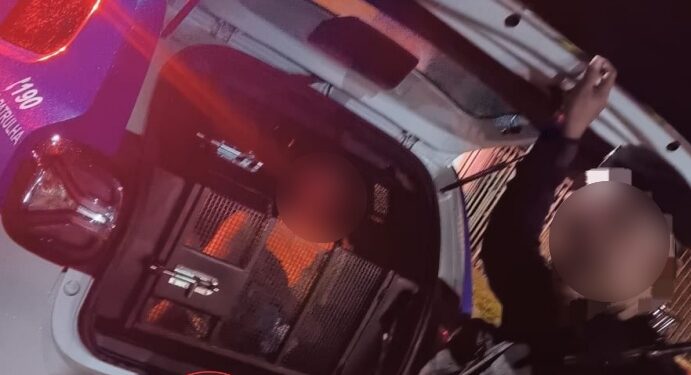 Confusão em aniversário termina com mulher presa por agredir marido e menor flagrada com álcool e narguilé em Vilhena