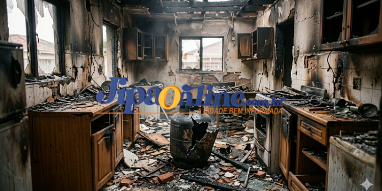 Explosão de botija de gás deixa três pessoas em estado gravíssimo em Ji-Paraná.