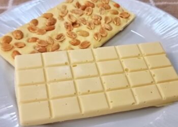 Nutricionista ensina receita de chocolate branco sem açúcar e rico em proteína para fazer em casa