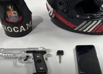 Rocam da PM prende ladrão de moto no Centro de Cotia