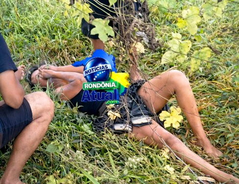 Grave: Motocicleta sai da pista e casal sofre acidente na zona rural de Ji-Paraná