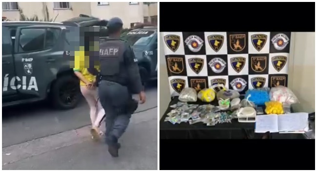 Casal é flagrado com drogas e preso próximo à Granja Viana