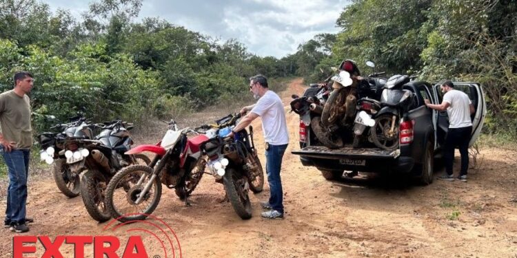 Polícia Civil recupera motos furtadas de pátio oficial e prende três suspeitos em flagrante em Vilhena