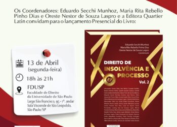 Segunda edição de obra sobre insolvência será lançada na Faculdade de Direito da USP