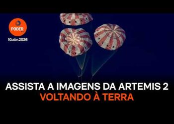 Veja imagens da Artemis 2 voltando à Terra