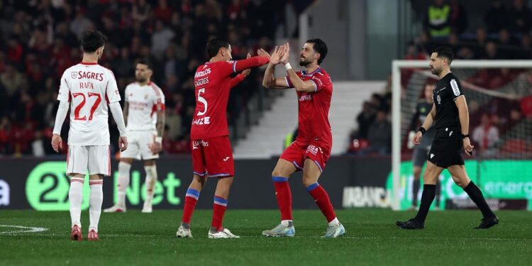 Héctor Hernández para dar vida ao golo em Barcelos