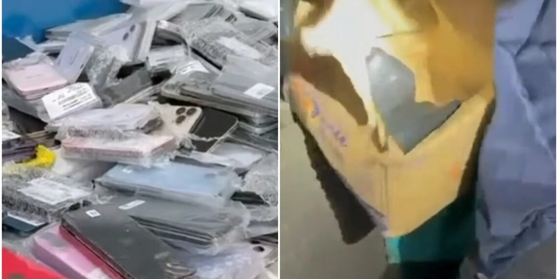 R$ 3 milhões: Receita acha mais de mil iPhones escondidos em ônibus
