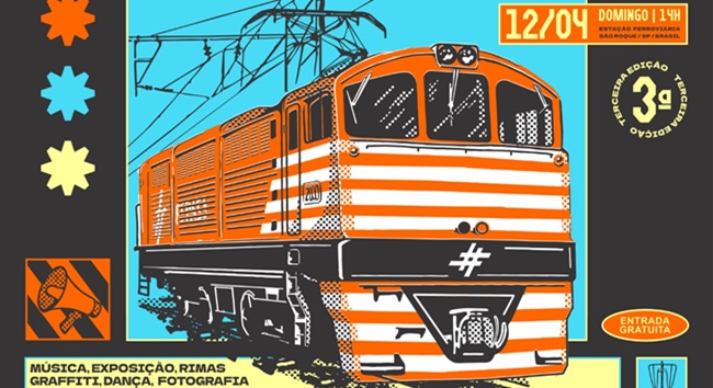 Festival de arte e cultura urbana ocupa a estação ferroviária de São Roque