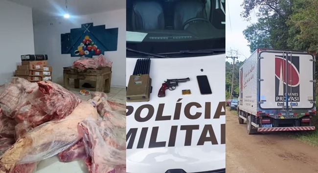 São Roque: Polícia recupera carga de carne roubada e dois são presos